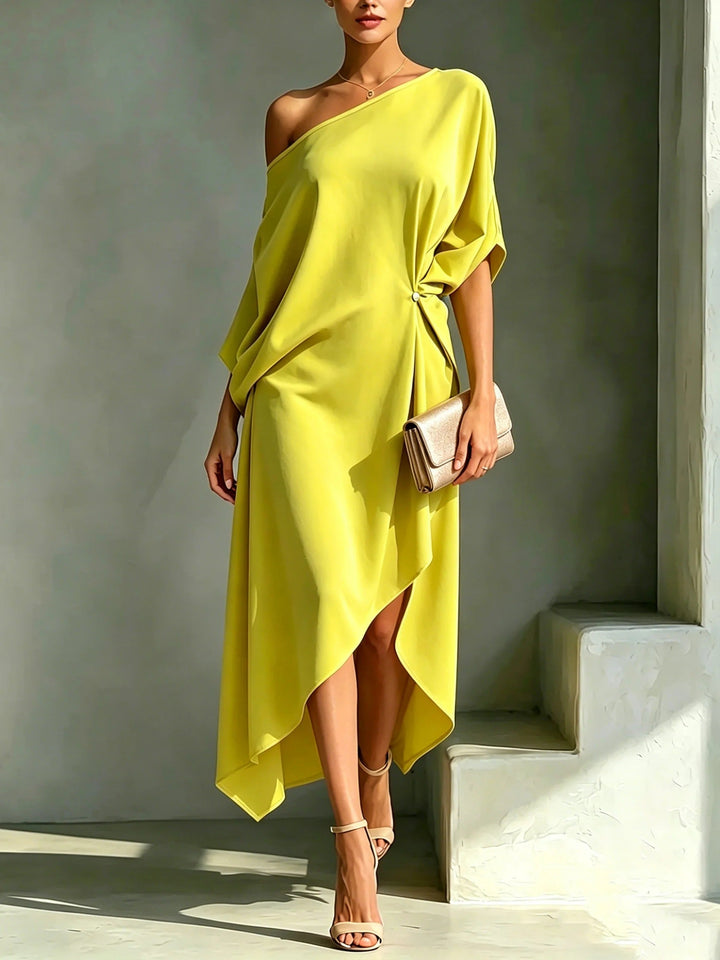 HARLOW | Maxi Dress with Asymmetric Hem for Elegant Evenings