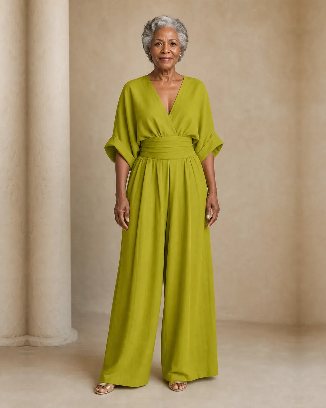 Imani | Jumpsuit to Feel Comfortable and Polished on Your Day.